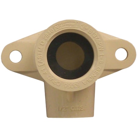 Homewerks 1/2 In. Slip x FIP 90 Deg. Drop Ear CPVC Elbow 1/4 Bend FCP FDE-12